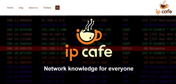 طراحی وبسایت گروه تخصصی شبکه IP Cafe